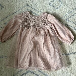 Zara Blush Textured Dress